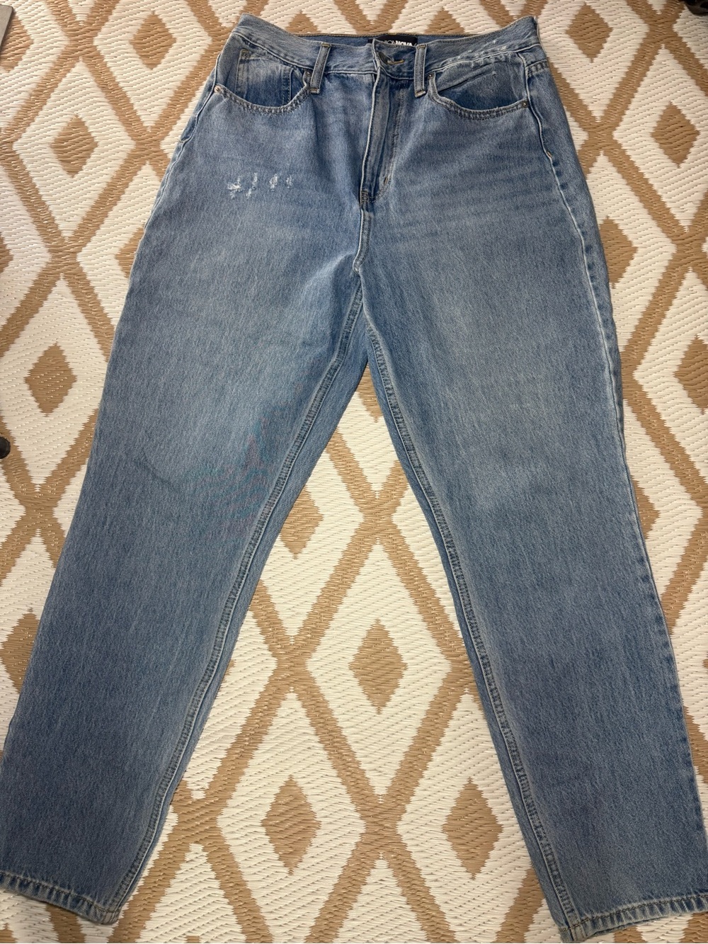 Fashion Nova Juniors Women's Blue
Medium Wash High Rise Mom Stretch 5-
Pocket 11